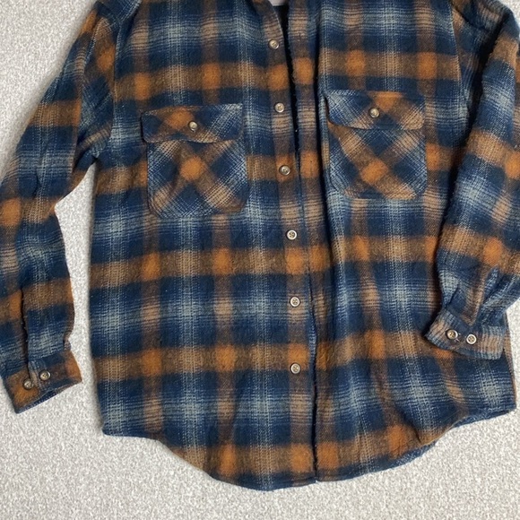 Structure flannel button down S thick soft woodsman vintage gorpcore - Picture 4 of 8